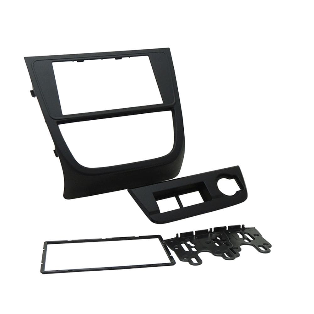 Moldura Fiamon 2 DIN Compatível com Novo VW G5 Saveiro CROSS Preta
