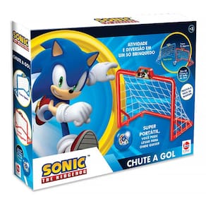 Chute a Gol Sonic com Bola e 2 Mini Traves 3557 - Lider