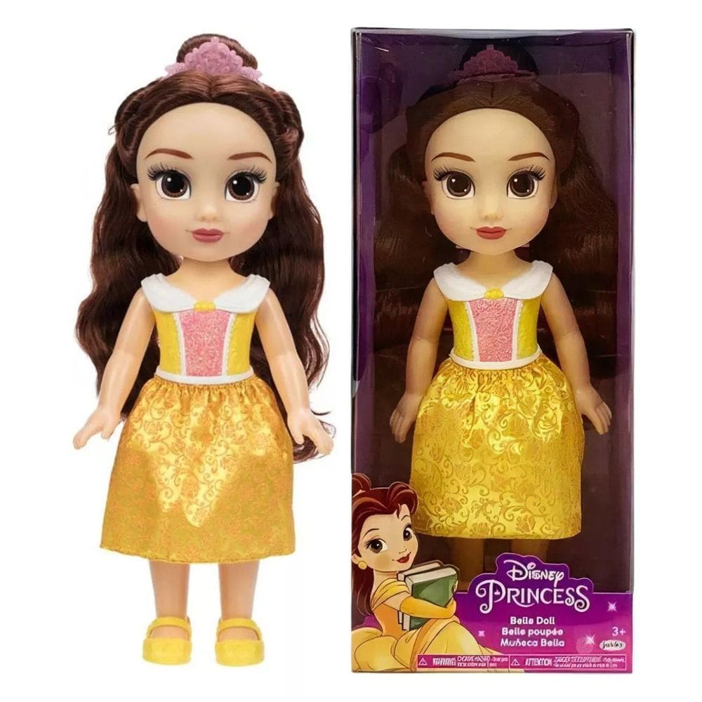 Boneca Bela Articulada 38cm Disney Princesas - Multikids