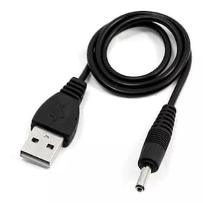 Kit Com 5 Cabo Usb P4 Pino 5.5 Força Para Fonte Conector Tablet