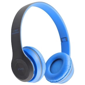 Fone De Ouvido Sem Fio Blueth Dobravel Azul