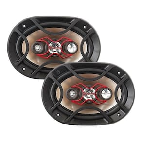 PAR ALTO FALANTES AUTOMOTIVO BRAVOX 170 RMS 6X9 vermelho