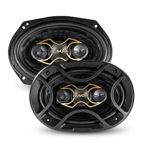 PAR ALTO FALANTES AUTOMOTIVO BRAVOX 170 RMS 6X9 dourado