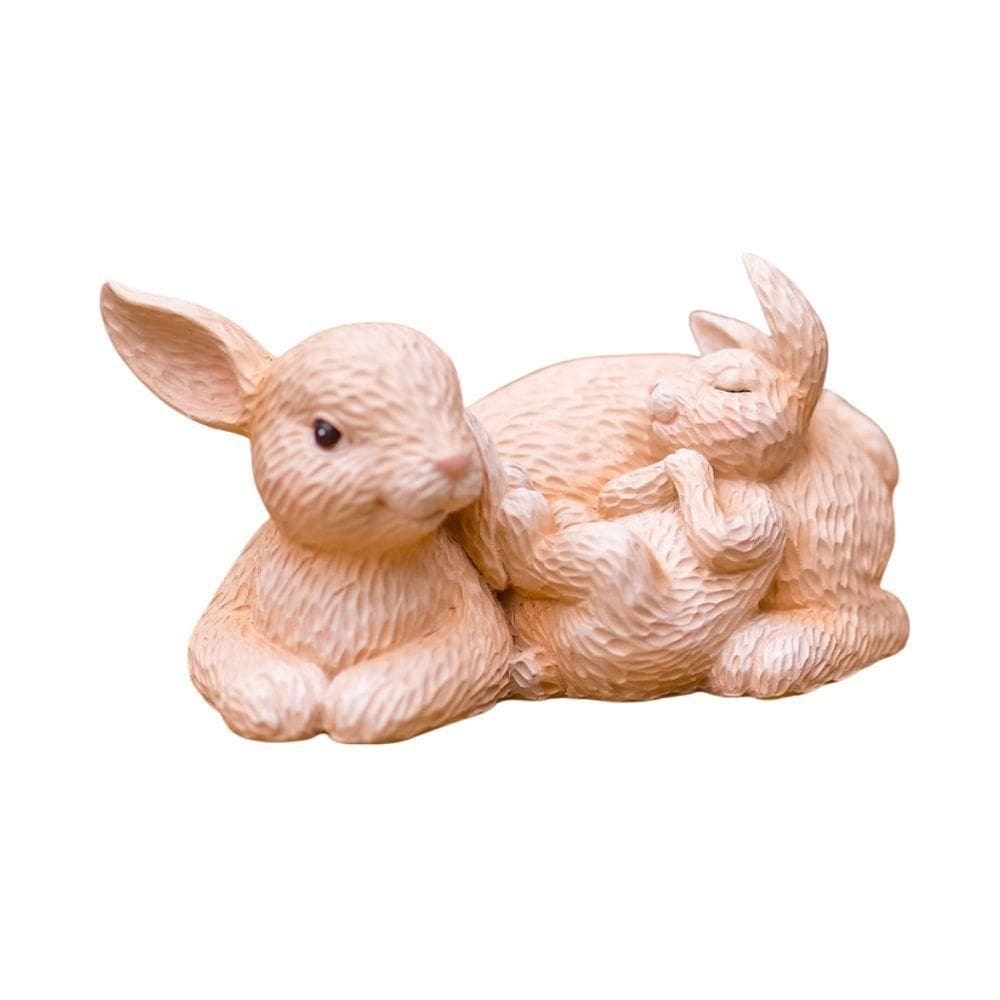 Escultura Em Resina Coelho Kalvin Naninha 25x13cm Portland