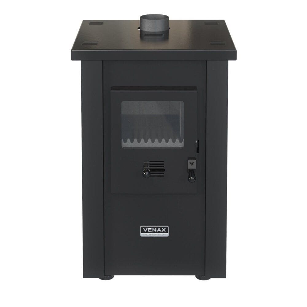 Calefator à Lenha Venax Vulcano, Dupla Combustão, Preto
