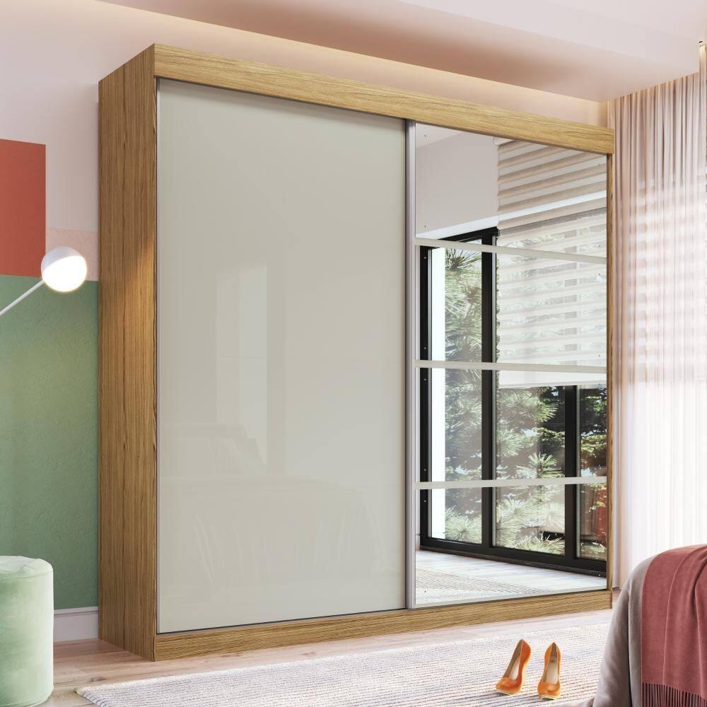 Guarda-Roupa 2 Portas De Correr 4 Gavetas Com Espelho Rp5240/E Decibal