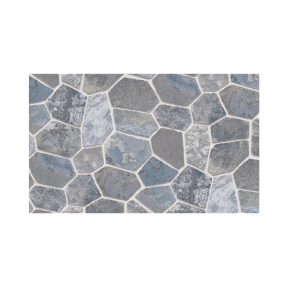 Papel De Parede Adesivo Pvc Pedras Cinzas Lavável 5m X 45cm