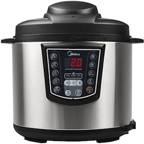 Panela Eletrica Pressao 6l Midea - Ppa71 Inox/preto 110 Volts