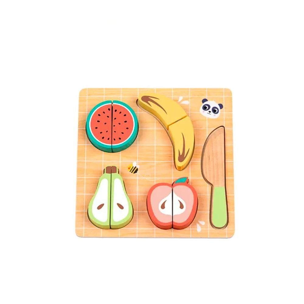 Brinquedo Didático Cortando Alimento Frutas Tokky Toy 10 Peças