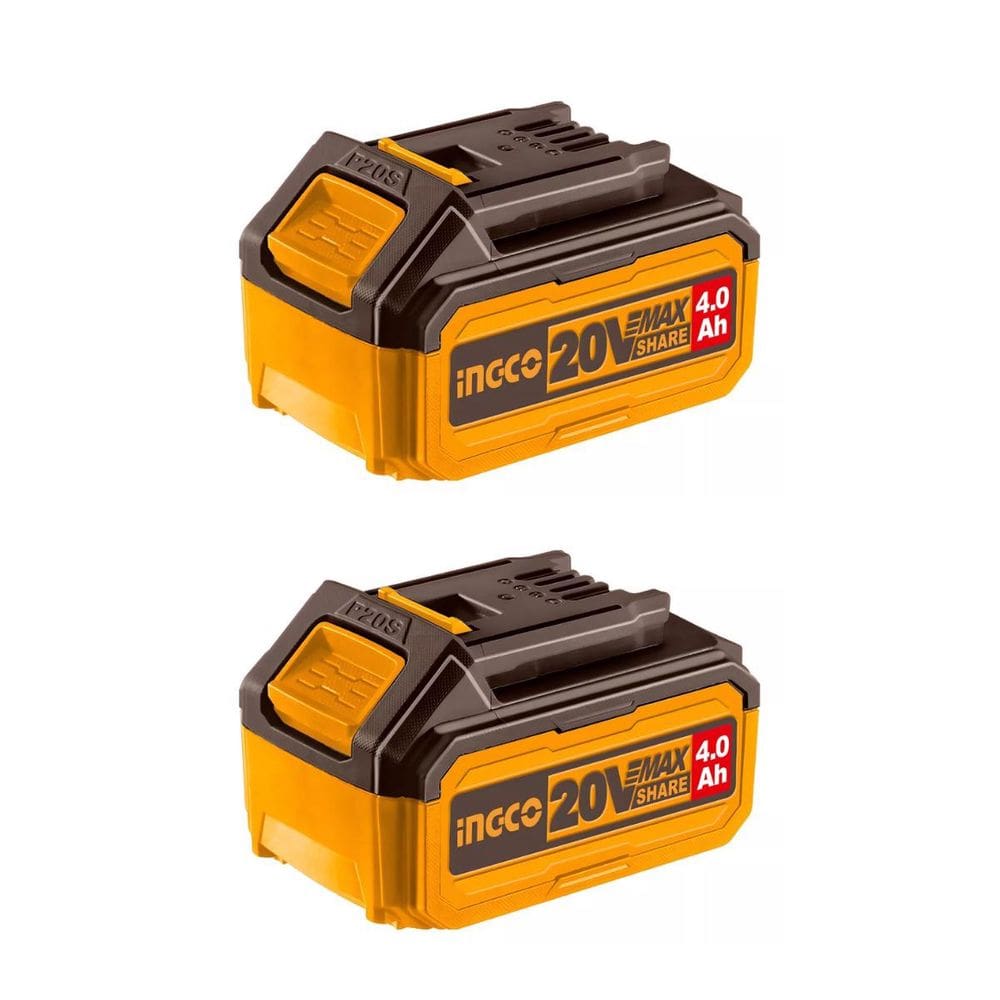 Bateria Ingco 4,0 Amper Industrial Fbli2002 COSLI240312 Bivolt Kit 02 unidades