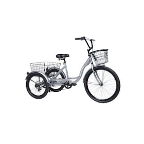 Triciclo Deluxe com marcha Prata - Dream Bike