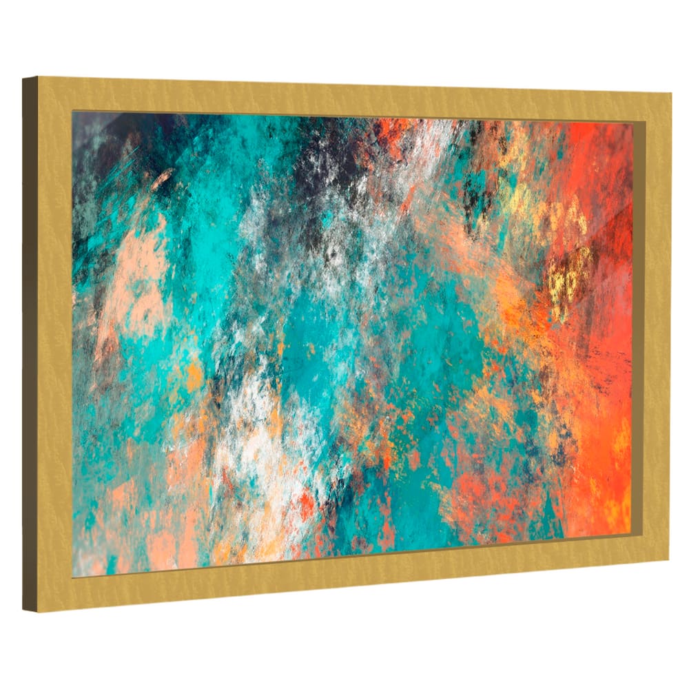 Quadro Decorativo Nuvens Abstratas Coloridas