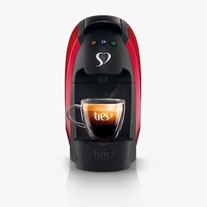 Cafeteira 3 Corações Espresso Luna Automática Vermelha 127V