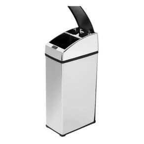 Lixeira Automática Sensor Inox Polido 3 Lts Litros Quadrada