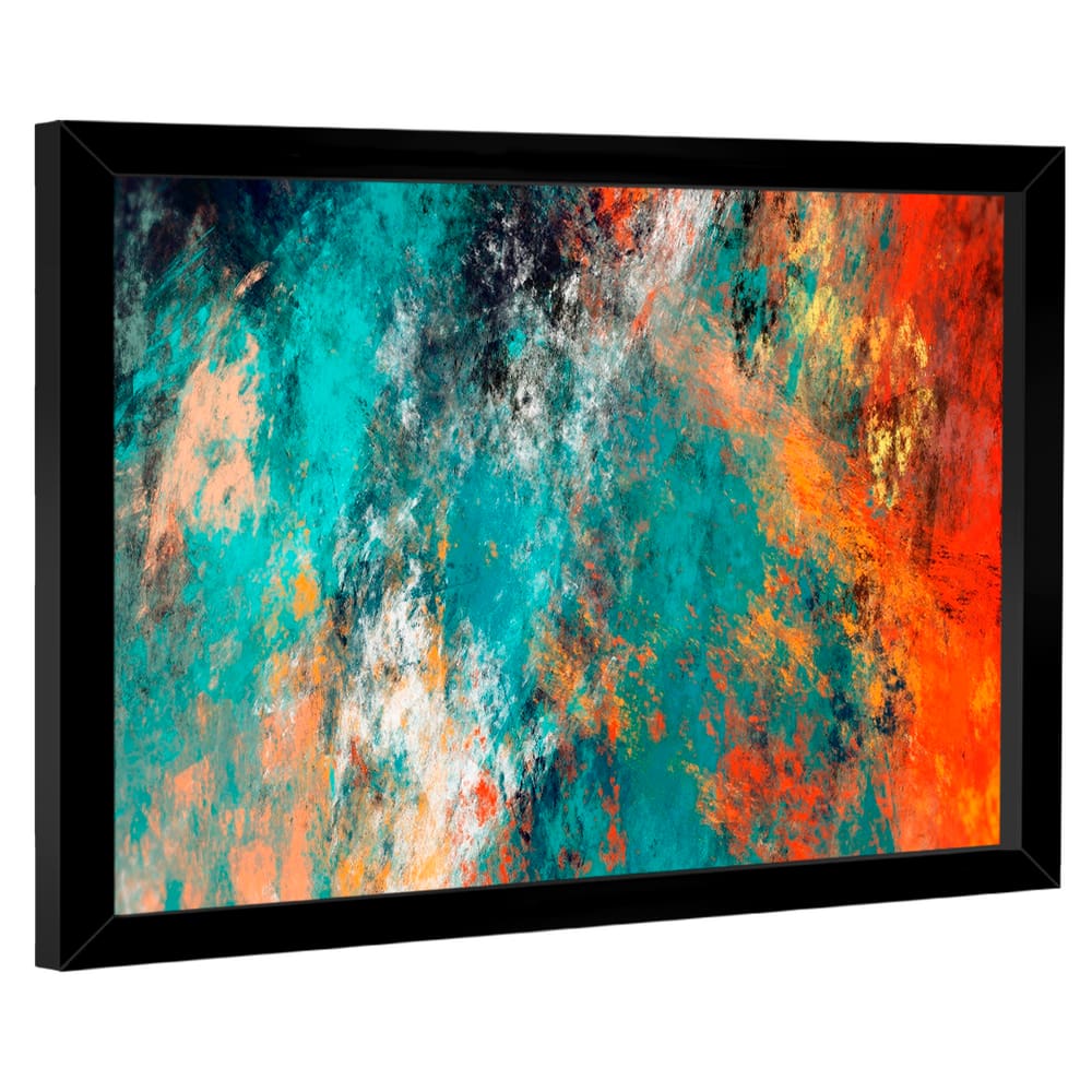 Quadro Decorativo Nuvens Abstratas Coloridas