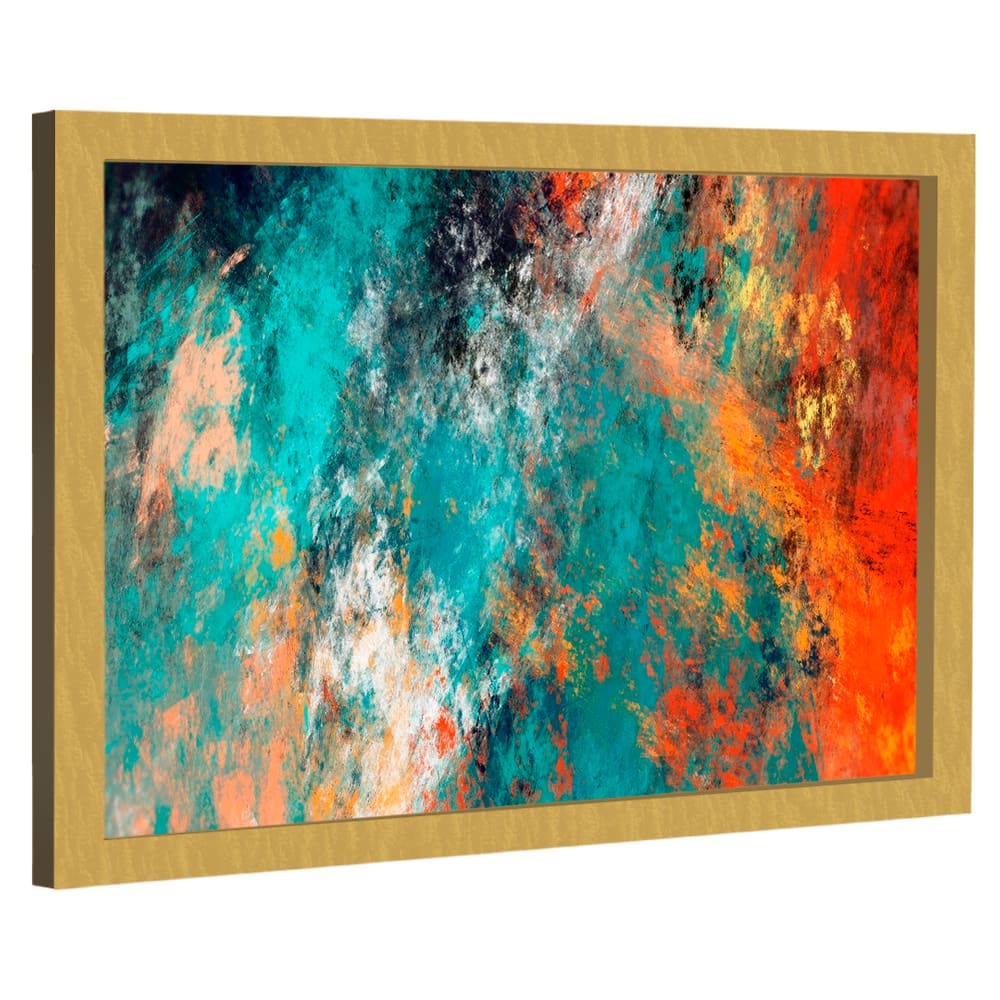 Quadro Decorativo Nuvens Abstratas Coloridas