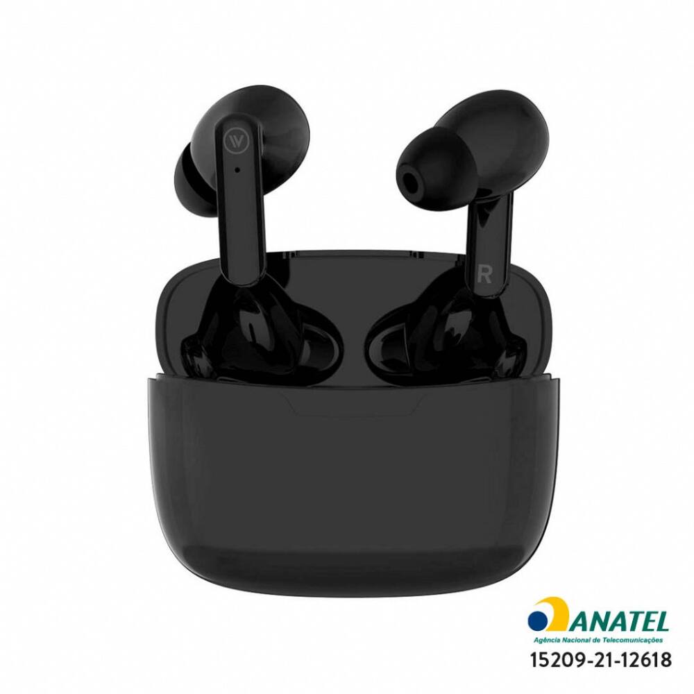 Fone De Ouvido In-ear Sem Fio TWS Bluetooth 5.1 Iwill Preto