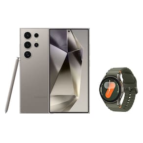 Celular Samsung S24 Ultra 256GB - Titânio Cinza + Galaxy Watch7 BT 40mm - Verde