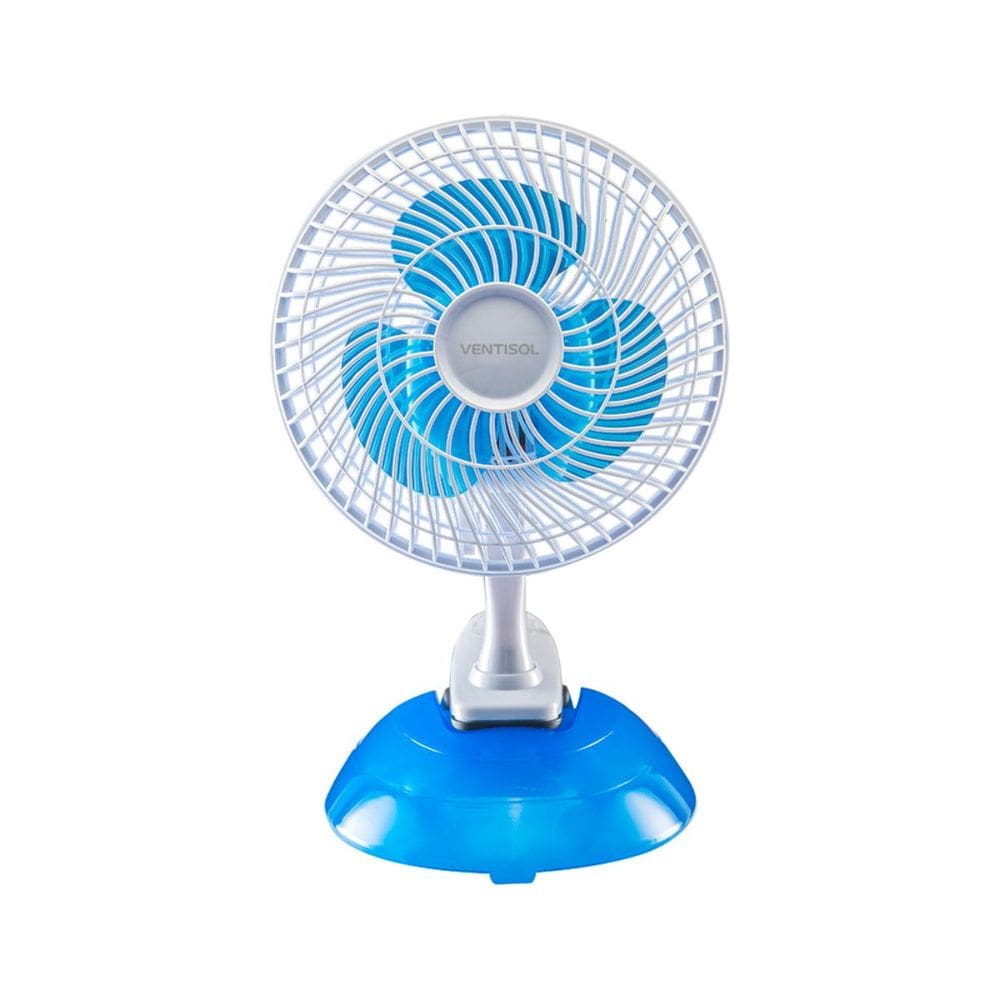 Mini Ventilador Premium Portátil para Mesas Escritório Estudos 2 Velocidades 20cm Ventisol