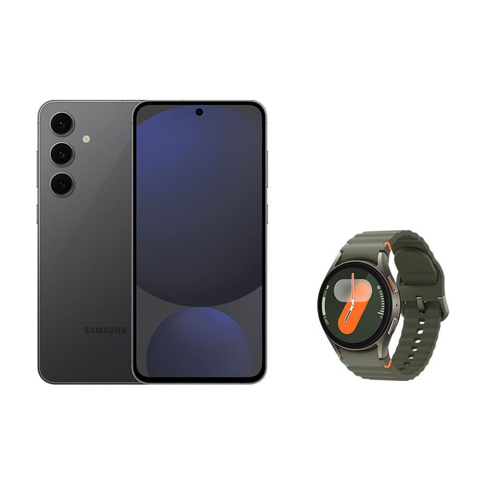 Celular Samsung Galaxy S24 FE (128GB) Grafite + Galaxy Watch7 BT 40mm - Verde