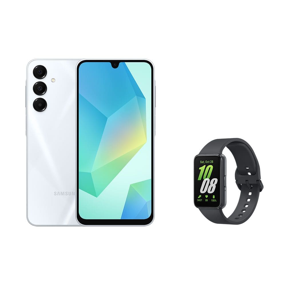 Celular Samsung A16 5G 256GB - Cinza + Galaxy Fit3 - Grafite