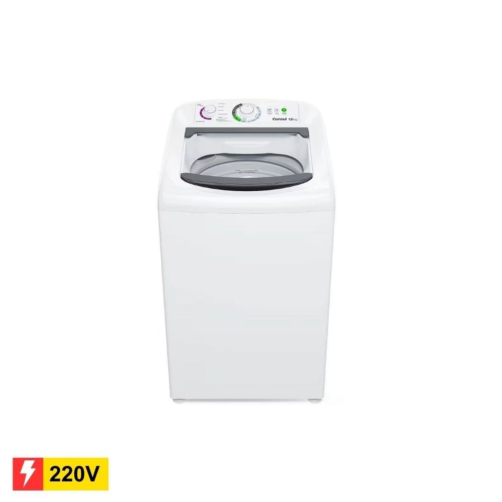REEMBALADO: Lavadora de Roupas Consul 12kg CWH12BB Branca - 220V
