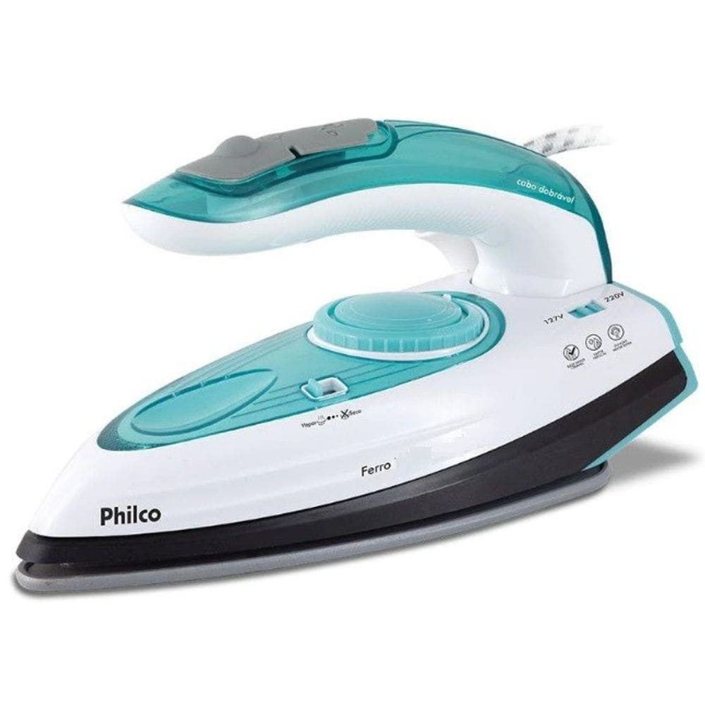 Ferro de Passar a Vapor Philco 900w Bivolt Compact Viagens