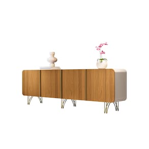 Buffet Aparador para Sala de Jantar Saluti Off White/Cinamomo - Montanaris Decor