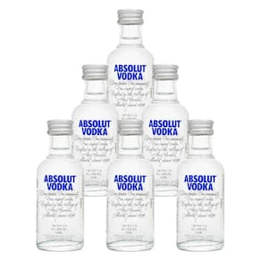 Miniatura Vodka Sueca Absolut Tradicional 50ml 6 Unidades