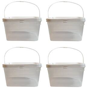 Balde Para Dia Dos Pais Transparente 2.4L-Kit 4 Pçs