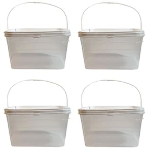 Balde Para Plastico Para Doce-Kit 4 Pçs