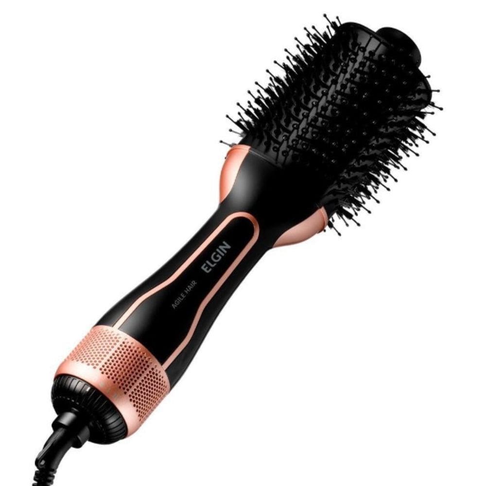 Escova Secadora Elgin 1200w Bivolt 3 Niveis Gold Luxx