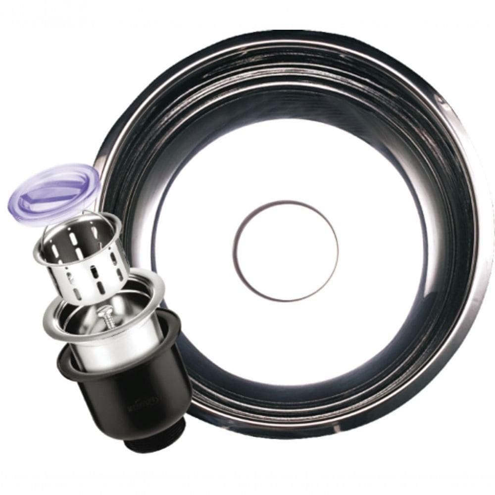 Cuba Redonda Luxo Inox 430 25x12x06 Ab-3,5-c Válvula-sobrepor-lux 03