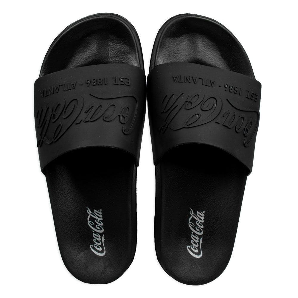 Chinelo Coca Cola Slide Injetado Coke Bold Feminino Preto