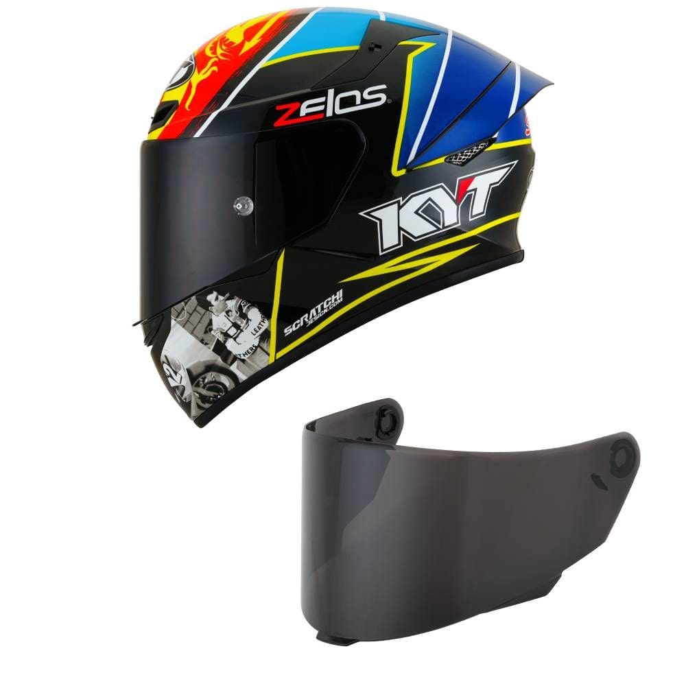 Capacete KYT TT Course Xavier Simeon Endurance Champions Mais Viseira Fumê