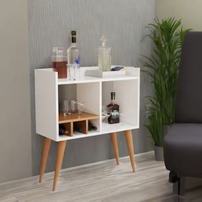 Aparador Retrô Porta Bebidas e Decoração Sala de Estar
