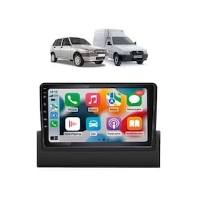 Kit Multimidia Uno Mille Fiorino 1994 / 2013 9 Pol Carplay AndroidAuto USB BT FM - Roadstar 908BR