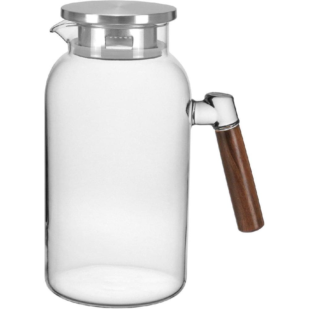 JARRA ÁGUA SUCO HOME&CO TAMPA INOX BOROSSILICATO 1,9L 23x12x12cm TRANSPARENTE