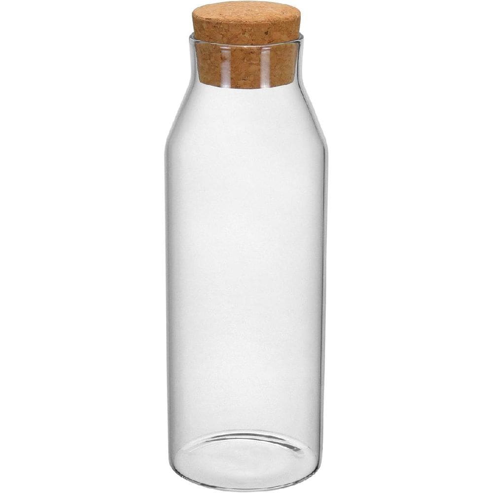JARRA ÁGUA SUCO HOME&CO COM ROLHA DE CORTIÇA BOROSSILICATO 1,2L 25x9x9cm TRANSPARENTE