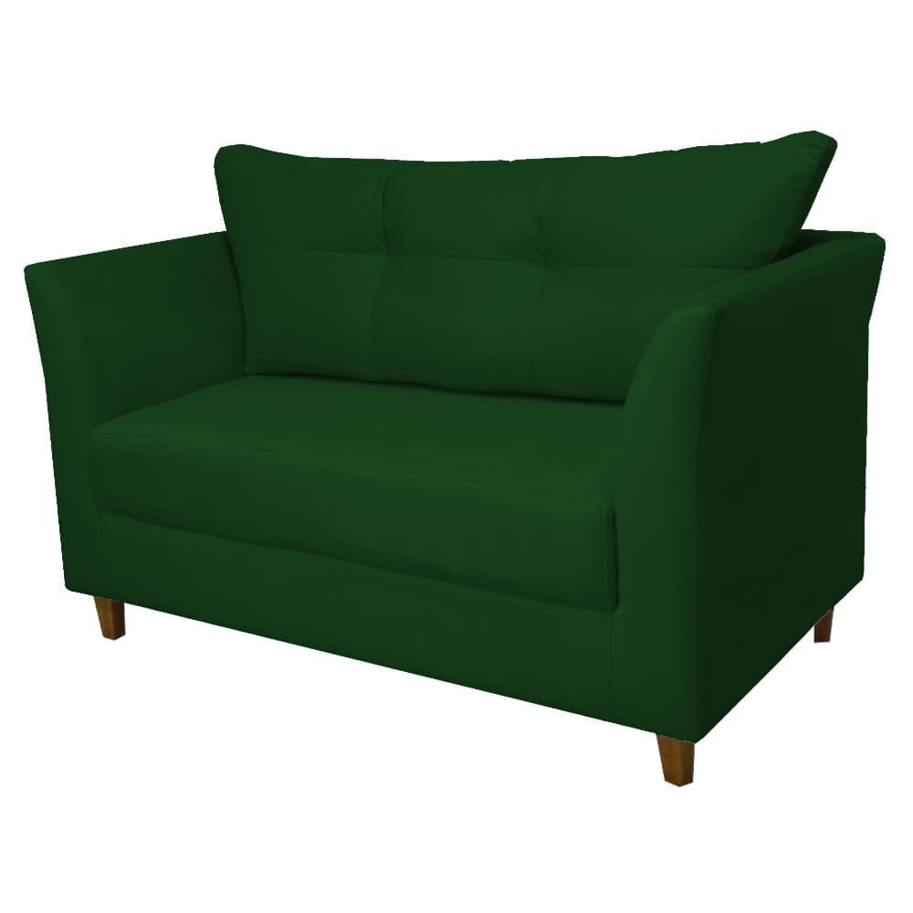 Namoradeira Isis para Consultório Suede Verde - Vallisa Decor