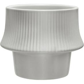 CACHEPÔ VASO DECORATIVO PLANTA HOME&CO CERÂMICA 10x13x13cm CINZA