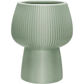 CACHEPÔ VASO DECORATIVO PLANTA HOME&CO CERÂMICA 16x12x12cm VERDE