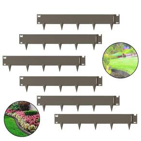 Cercado Baixo Adaptável De Metal 24Cm X 1,06M Cinza 6 Pç