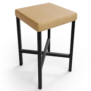 Banqueta Baixa Bar Cozinha Sala De Jantar Preto Stella L02 Couríssimo Fendi - Lyam Decor