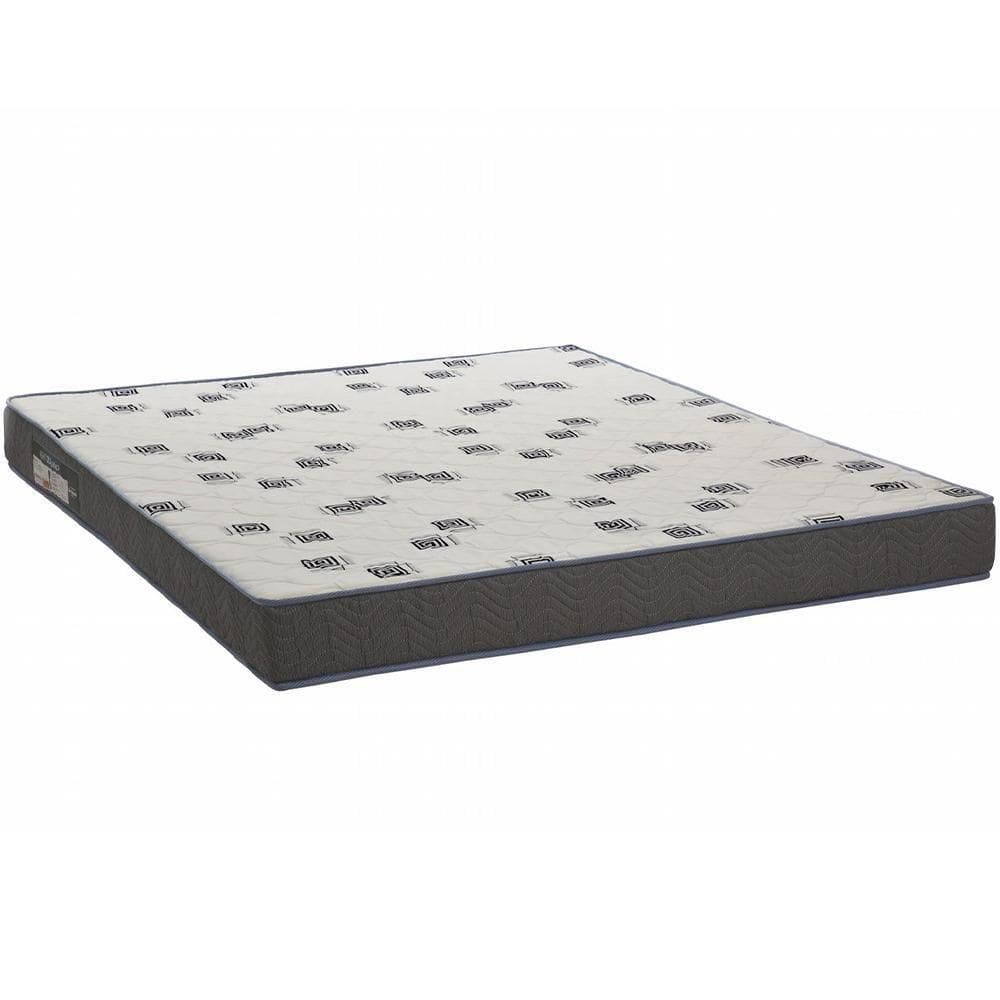 Colchão Casal 138x188x17 Espuma D33 Bordado Light Branco Azul - Ortobom