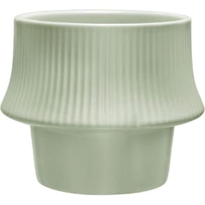 CACHEPÔ VASO DECORATIVO PLANTA HOME&CO CERÂMICA 10x13x13cm VERDE