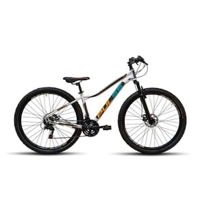 Bicicleta 29 Pulse Feminina 21v Cambio Importados Laranja Verde Acqua