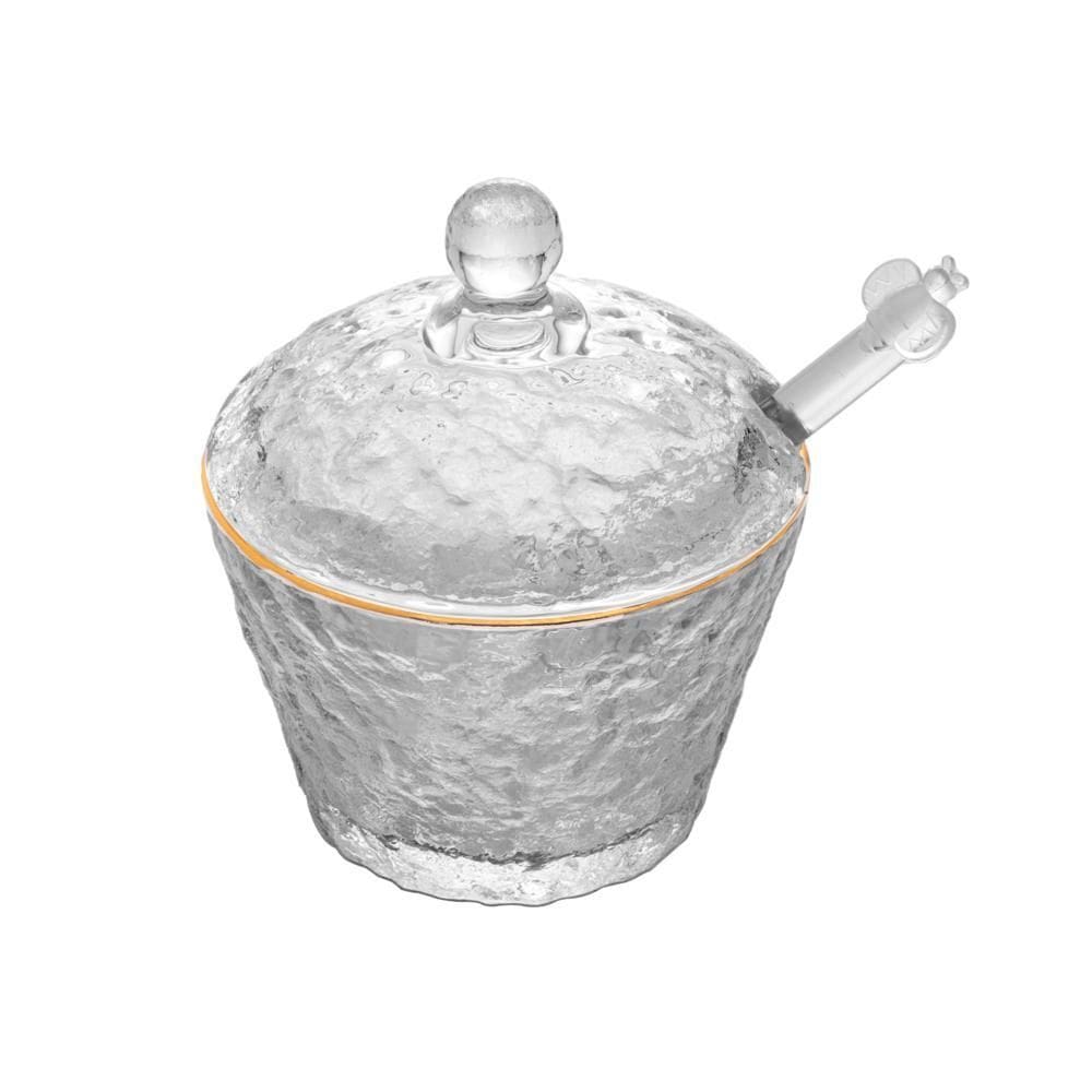 Meleira de Cristal Martelado com Fio de Ouro Petra 10cm