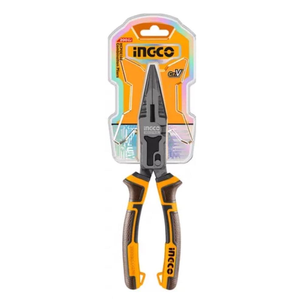 Alicate Bico 8.1/2&quot; Ação Composta Ingco 65% Menos Força HCLNP58200 