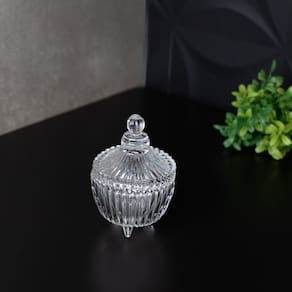Potiche de Cristal com Pé Carrossel - Lyor